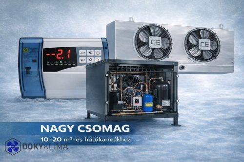 Közepes hűtőkamra csomag 10-20 m³-hez – Gépészeti csomag